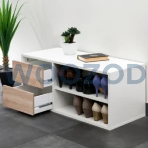 Woozod Aeon Two Drawer Two Shelf Shoe Rack