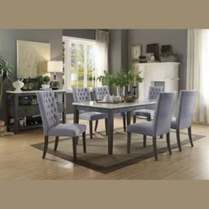 Woozod BLANQOR - Mid Century Modern Style Dining Table Set
