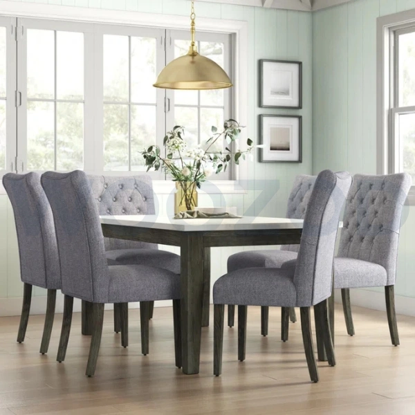 Woozod BLANQOR - Mid Century Modern Style Dining Table Set - Image 6