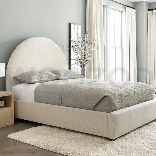 Woozod BRAN - Oatmeal Colored Queen Size Bed - Image 2