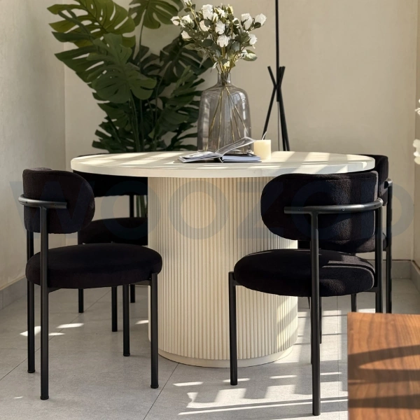 Woozod CIRCA - Contemporary Four Seater Dining Table Set