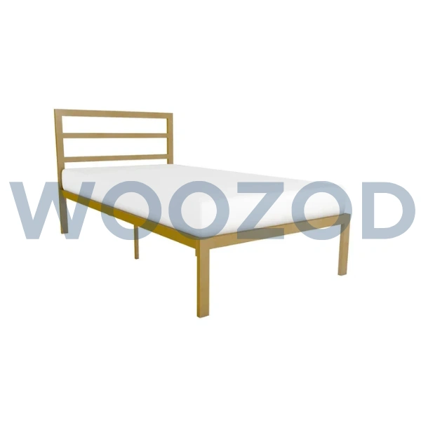 Woozod Cersei Wrought Iron Kids Bed in Golden Paint Finish - Image 5