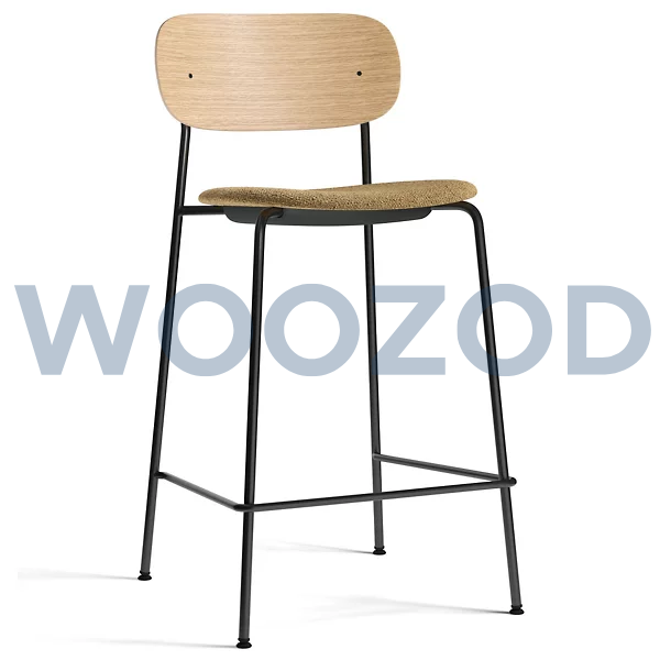 Woozod Co Upholstered Seat Bar Counter Stool