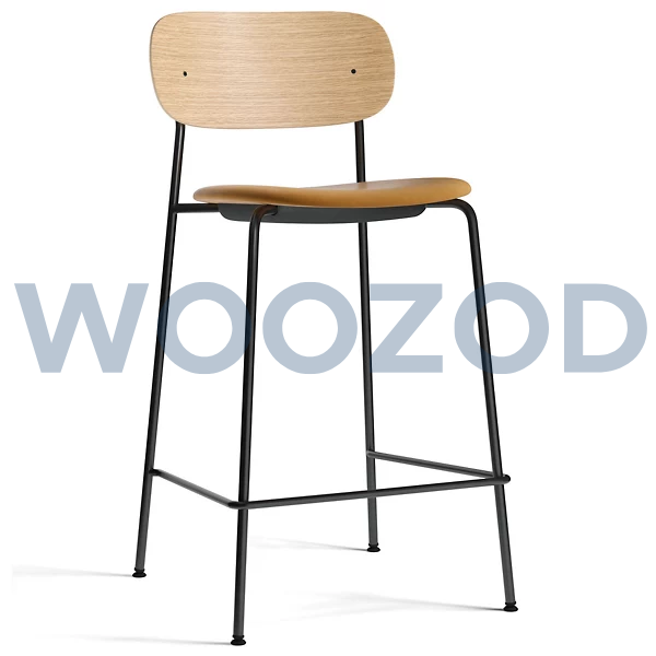 Woozod Co Upholstered Seat Bar Counter Stool - Image 4