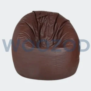 Woozod Comfy Leather Puffy Beanbag