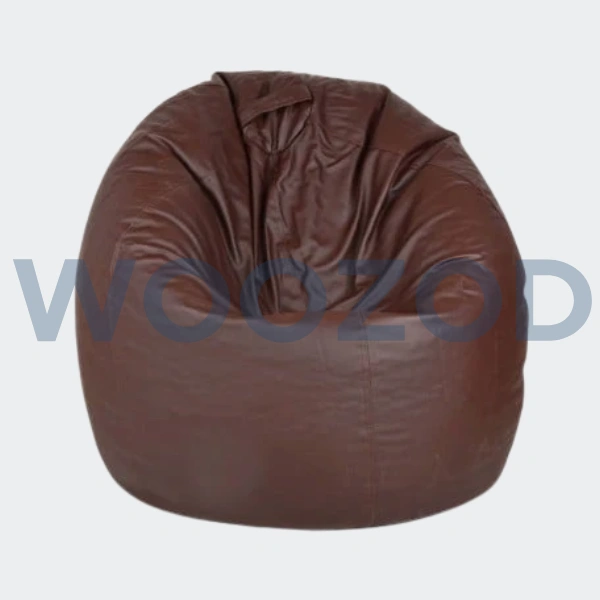 Woozod Comfy Leather Puffy Beanbag