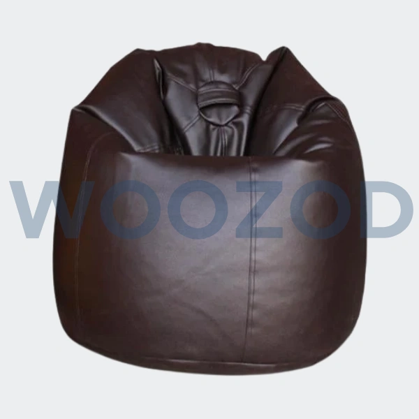 Woozod Comfy Leather Puffy Beanbag - Image 2