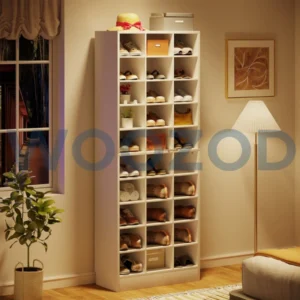 Woozod Cubbies Thirty Cube White Shoe Rack