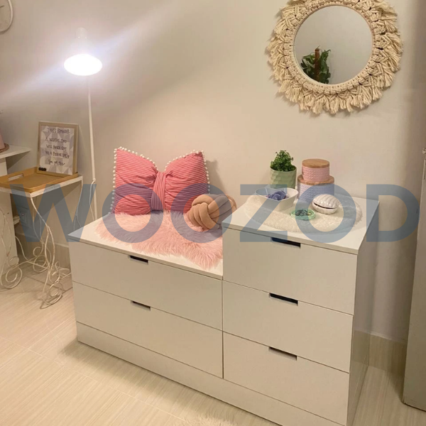Woozod DOTCH Storage Chest Drawer White - Image 2