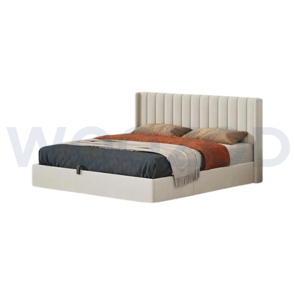 Woozod Dove Wooden Double Bed Set (5 Piece) - Timeless Elegance with Premium Craftsmanship - Image 2