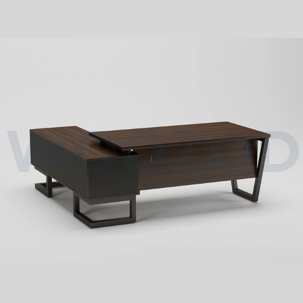 Woozod Optimus - Executive Table with Side Rack - Image 2