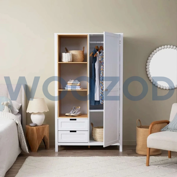 Woozod Ellington Contemporary Style Kids Single Door Wardrobe - Image 3
