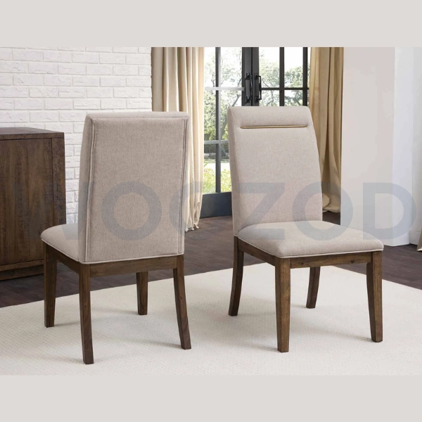Woozod FORTE - Modern Style Medium Brown & Beige Dining Table Set - Image 2