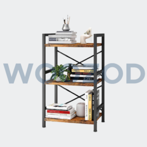 Woozod Homeiju 3 Tier Industrial Bookshelf