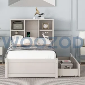 Woozod House Toddler Bed Child Combination Wooden Toddler Bed