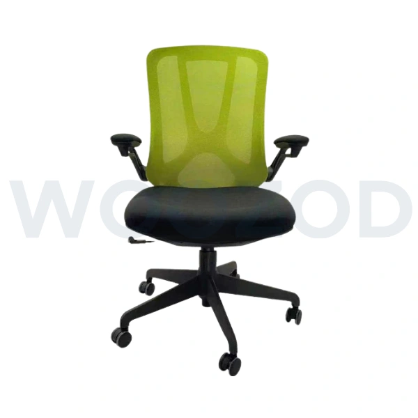 Woozod Joyce Mesh Back Revolving Chair - Breathable Design with Smooth Mobility
