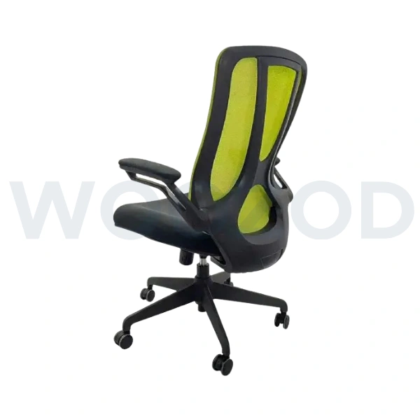 Woozod Joyce Mesh Back Revolving Chair - Breathable Design with Smooth Mobility - Image 2