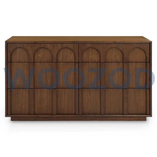Woozod KEARY Mid Century Inspired Chest of Six Drawers - Image 2