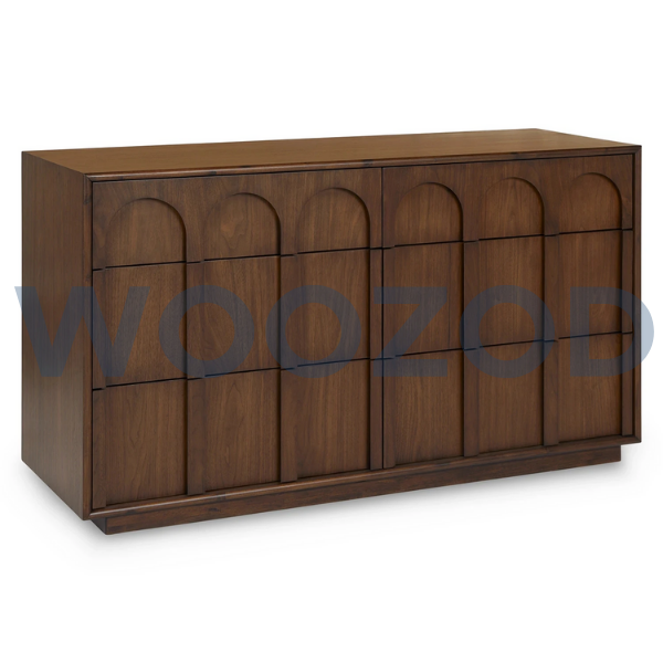 Woozod KEARY Mid Century Inspired Chest of Six Drawers - Image 3