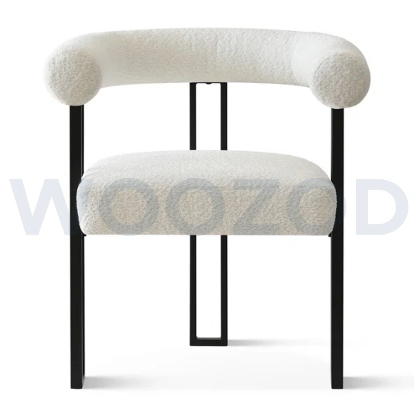 Woozod KIVO - Abstract Design Black & White Dining Table Set - Image 4