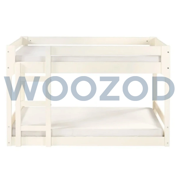 Woozod Koyka White Bunk Bed with Three Step Ladder - Image 4
