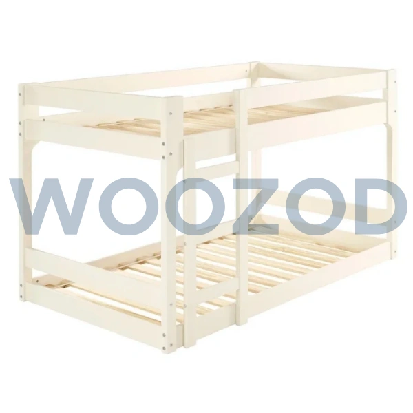 Woozod Koyka White Bunk Bed with Three Step Ladder - Image 5