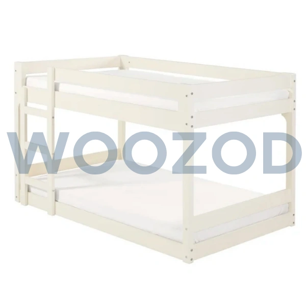 Woozod Koyka White Bunk Bed with Three Step Ladder - Image 6