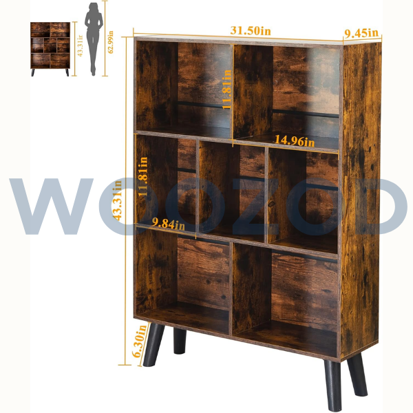 Woozod LeyaoYao Cube 3 Tier Bookshelf - Image 2
