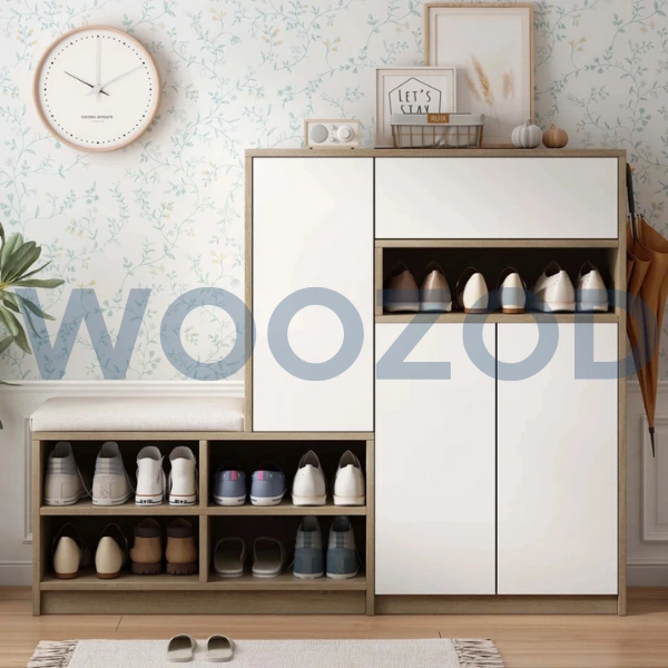 Woozod Perch Geometric Style Shoe Storage Cabinet