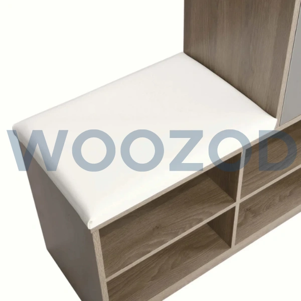 Woozod Perch Geometric Style Shoe Storage Cabinet - Image 4