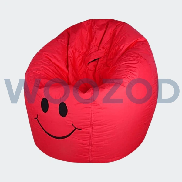 Woozod Red Smiley Beanbag Sofa