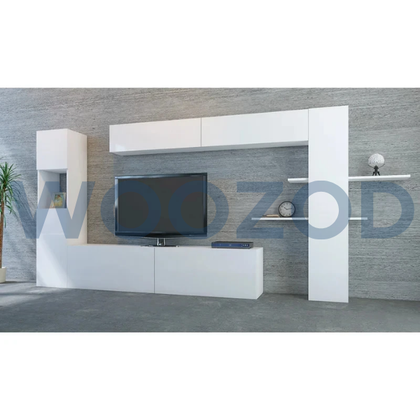 Woozod STRIX Contemporary Style Two Pieces Media Wall Unit