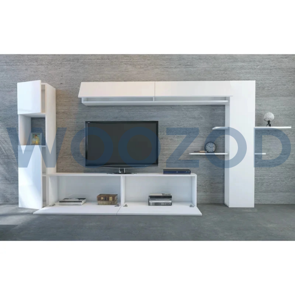 Woozod STRIX Contemporary Style Two Pieces Media Wall Unit - Image 2