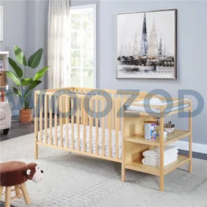Woozod Suite Bebe Palmer 3-in-1 Convertible Crib & Changer Combo - Natural Finish