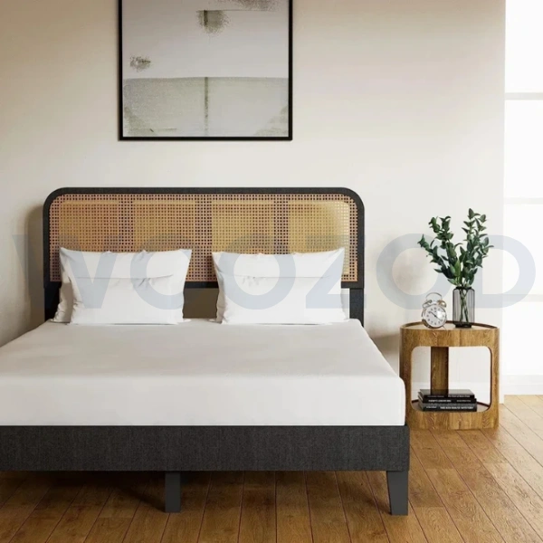 Woozod TUFF - Vintage Style Cane Worked King Size Bed - Image 3