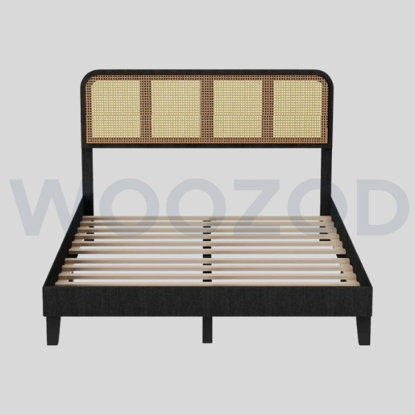 Woozod TUFF - Vintage Style Cane Worked King Size Bed - Image 4