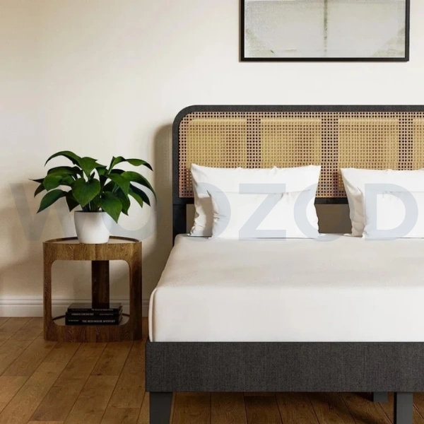 Woozod TUFF - Vintage Style Cane Worked King Size Bed - Image 5